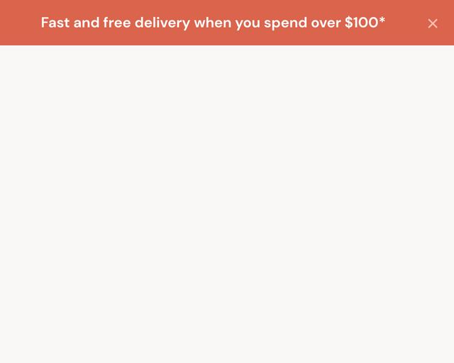 Screenshot of Free delivery announcement bar template