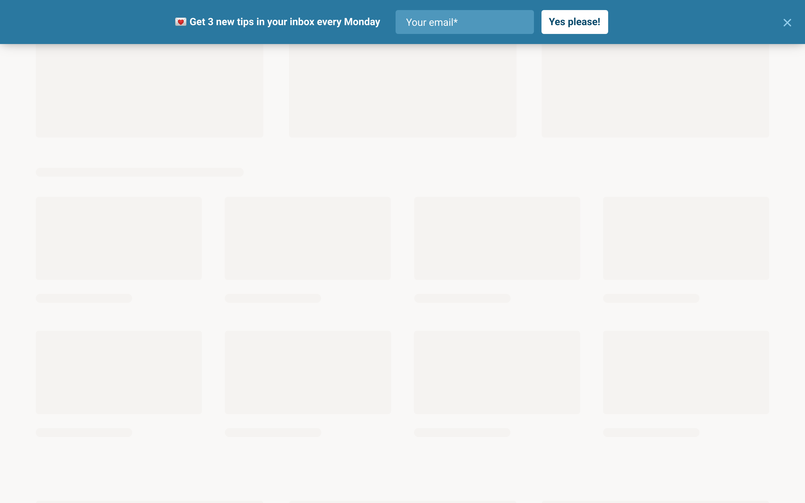 Newsletter subscribe bar