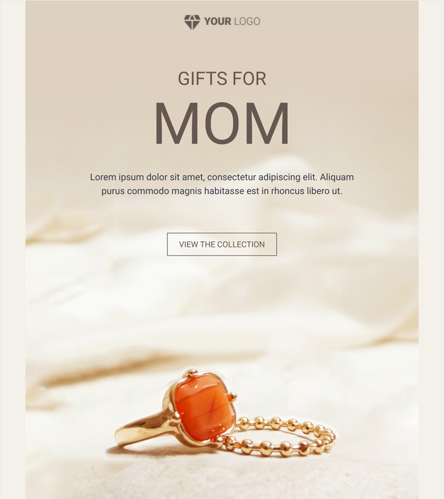 Screenshot of Mother's day gifts template