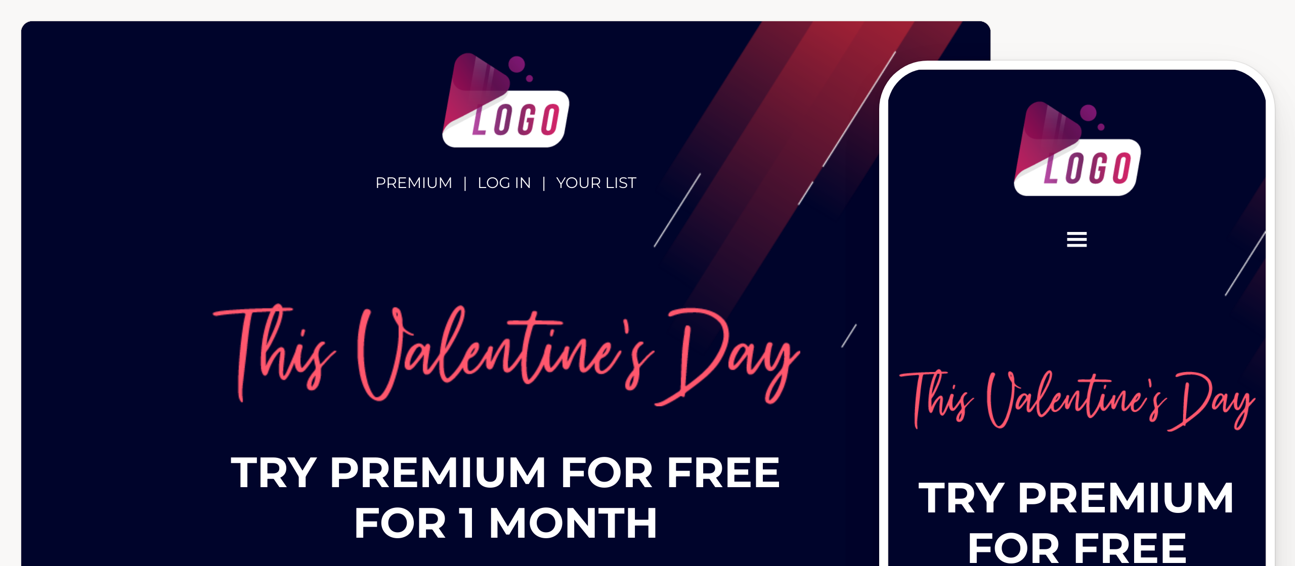 Valentine's subscription offer