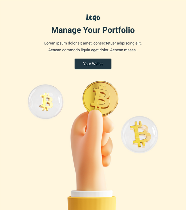 Screenshot of Crypto portfolio update template