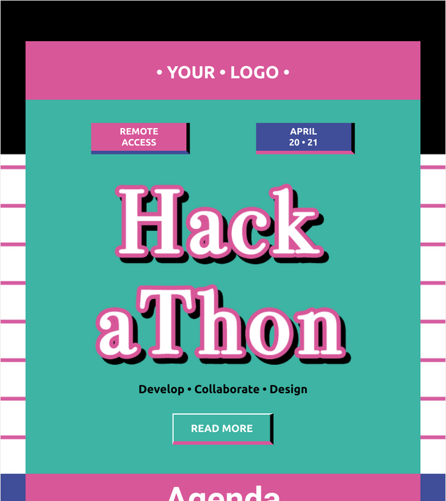 Screenshot of Promote your hackathon template