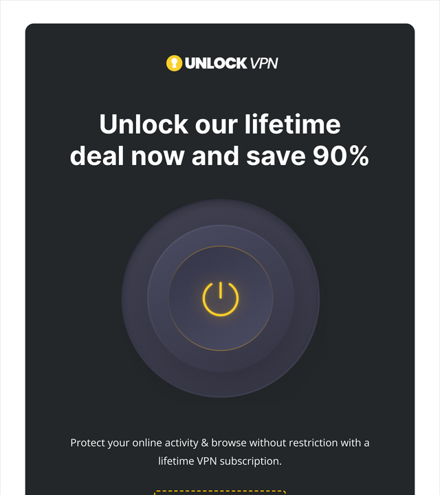 Screenshot of VPN lifetime deal template