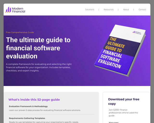 Screenshot of Lead Magnet / Download Page template