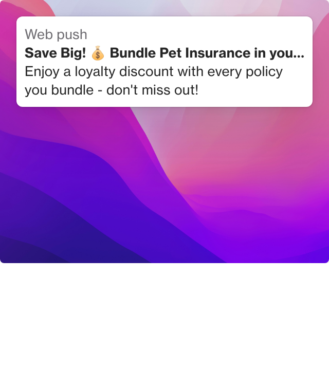 Screenshot of Bundle your insurance template