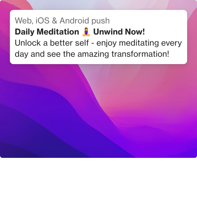 Screenshot of Daily meditation template