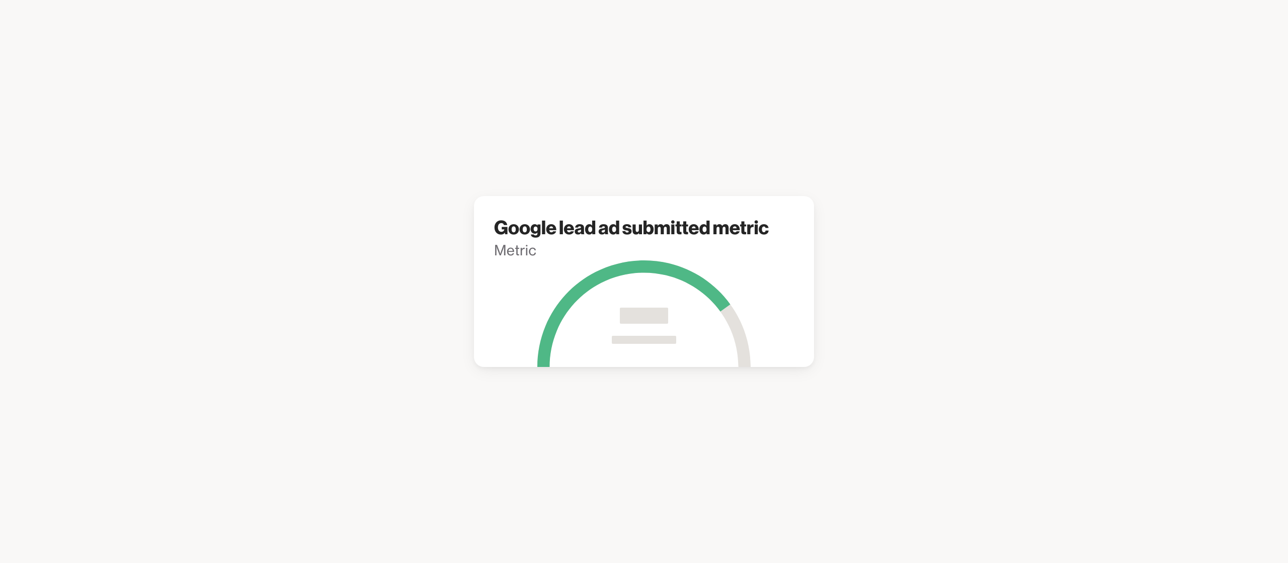 Google lead ad submitted metric