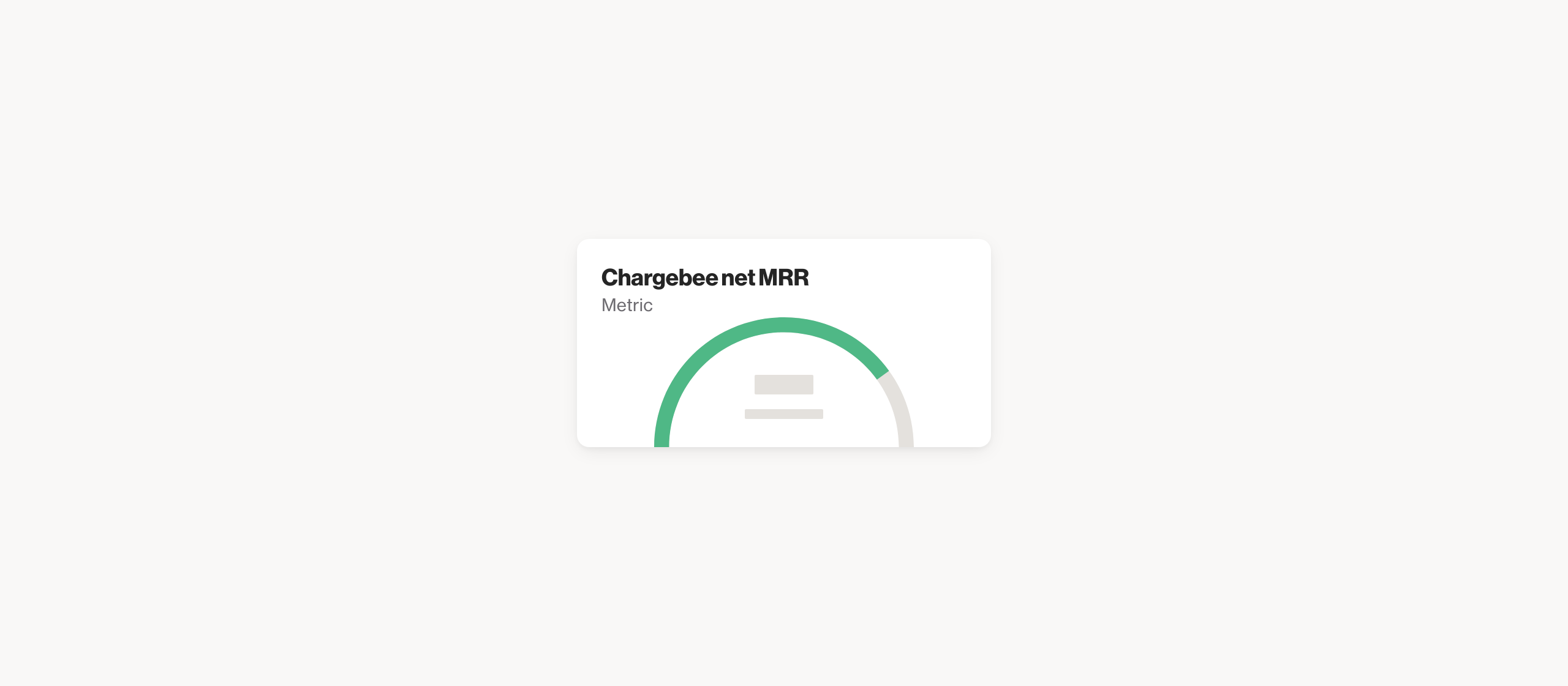 Chargebee Net MRR metric